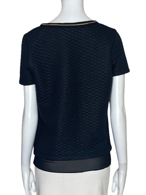 Blusa Roberto Cavalli Bolsillo Negro-Talla 40