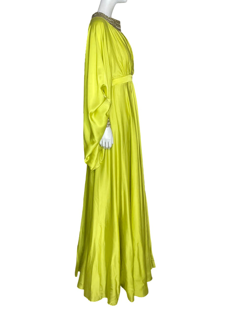 Vestido Tesoro TPS  Mangas Abullonadas 
Verde-Talla M