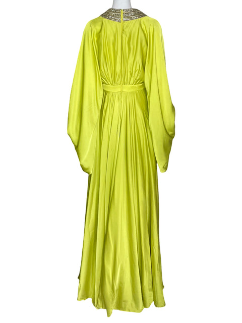 Vestido Tesoro TPS  Mangas Abullonadas 
Verde-Talla M