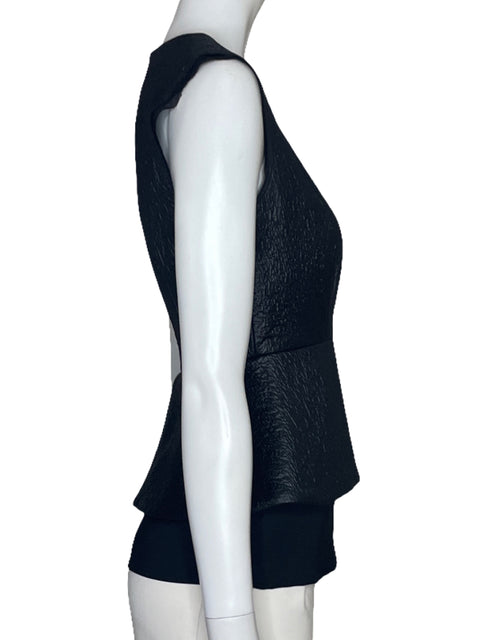 Blusa Diane Von Furstenberg Cuello V Negro-Talla 0