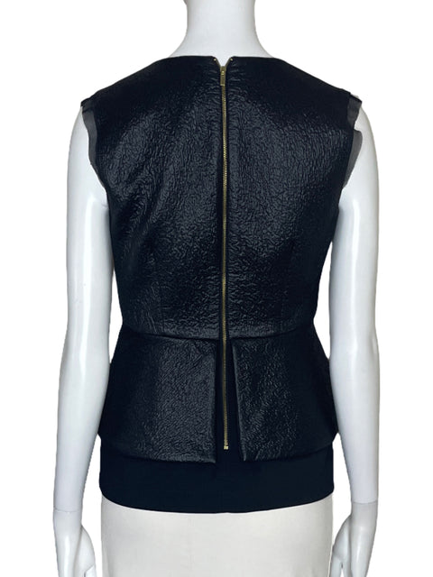 Blusa Diane Von Furstenberg Cuello V Negro-Talla 0