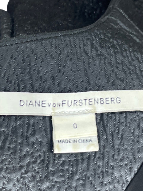 Blusa Diane Von Furstenberg Cuello V Negro-Talla 0