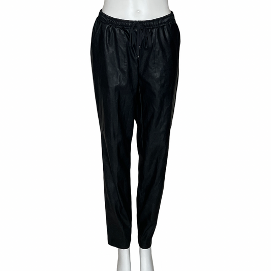 Pantalón MaxStudio Poliuretano Recto Negro-Talla M