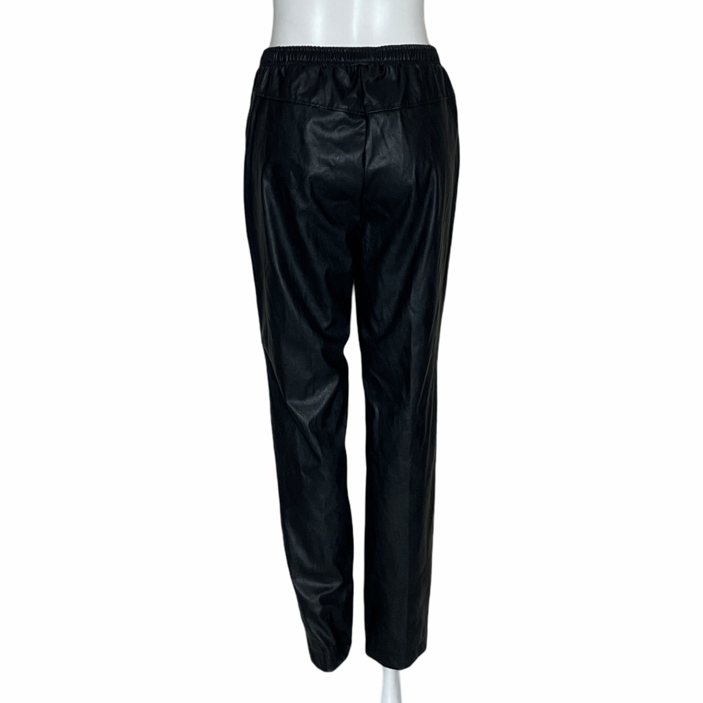 Pantalón MaxStudio Poliuretano Recto Negro-Talla M