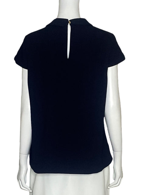 Blusa Ted Baker Bordado Azul-Talla 4