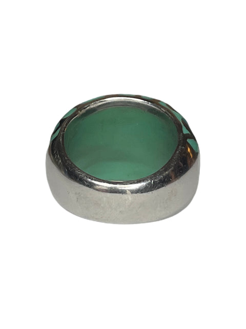 Anillo Tesoro TPS Ovalado Azul-Talla U
