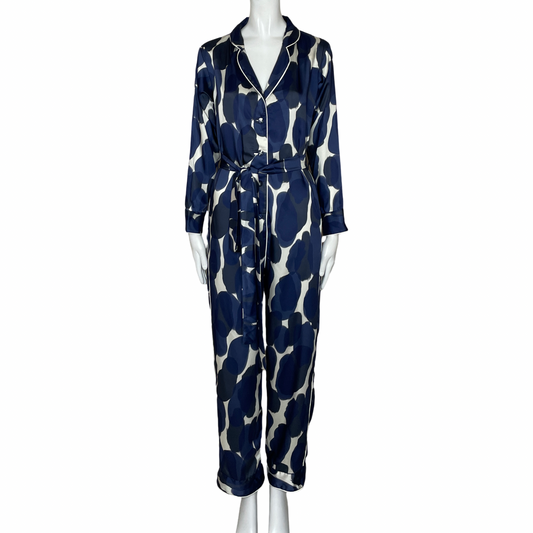 Mono Maria Elena Villamil Pijamero Estampado Azul
-Talla 4