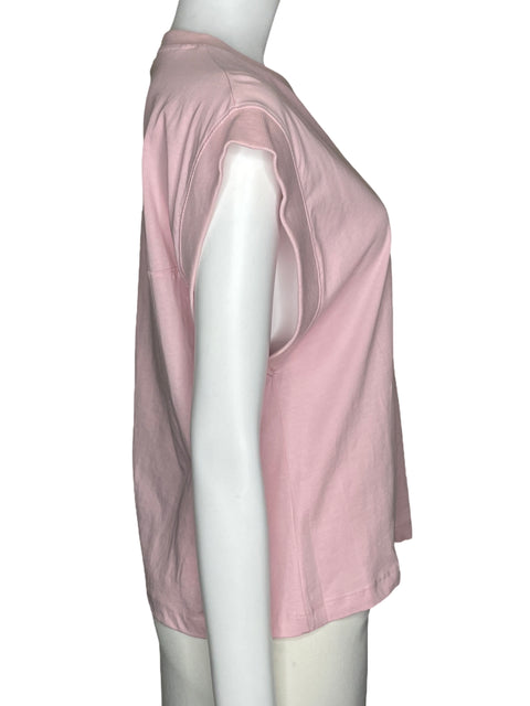 Sueter Zara Fluido Cuello Redondo Rosado-Talla S