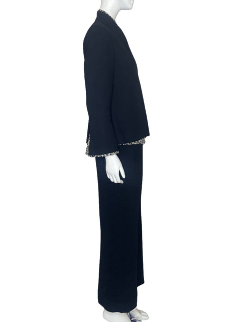 Set Liz Claiborne Blazer Animal Print Negro-Talla 6