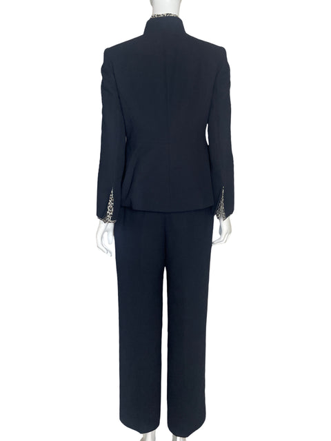 Set Liz Claiborne Blazer Animal Print Negro-Talla 6