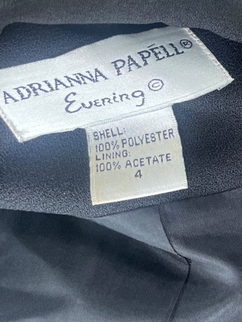Set Adrianna Papell Strass Negro-Talla 4