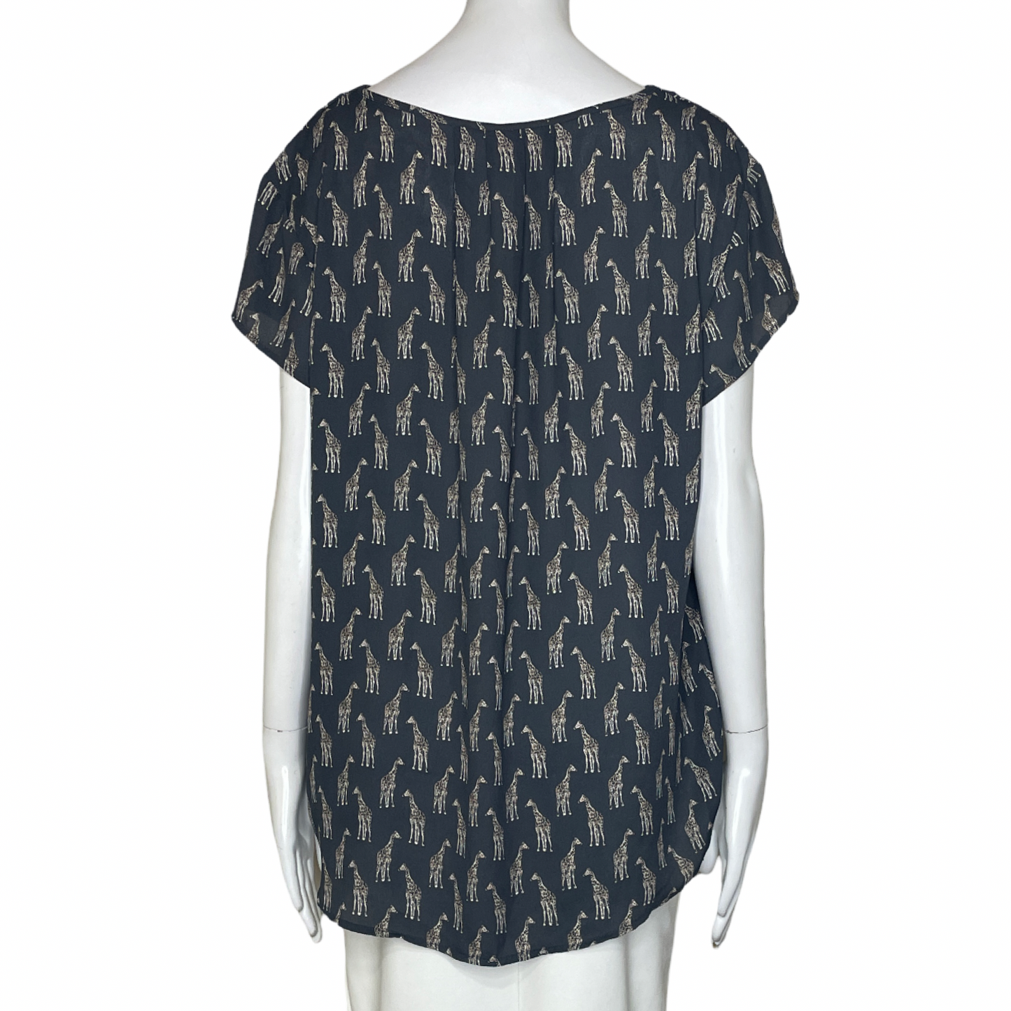 Blusa H&M Jirafas Azul - Talla 14