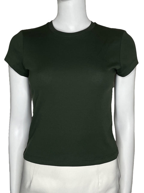 Top Uniqlo Stretch Verde-Talla S