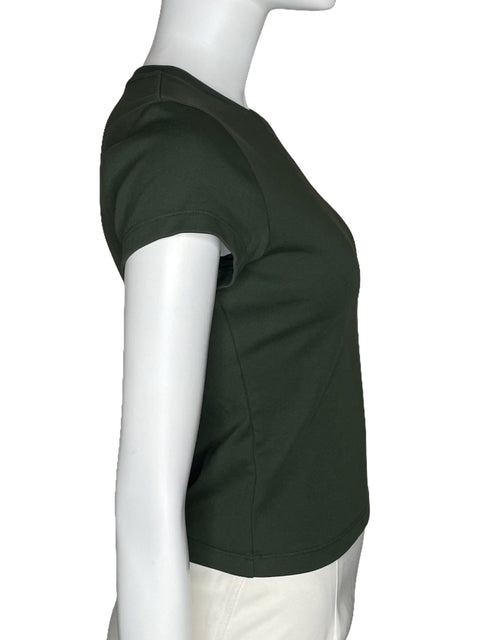 Top Uniqlo Stretch Verde-Talla S