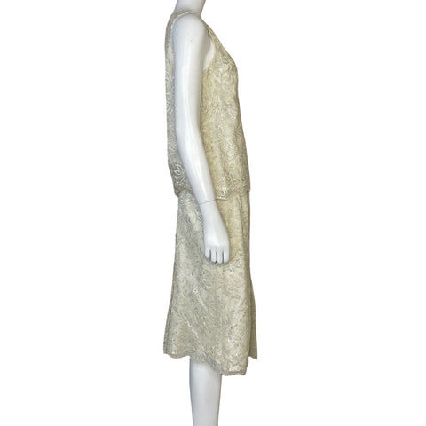 Set Josephine Chaus Sin Mangas Brillante Beige - Talla 6