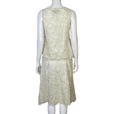 Set Josephine Chaus Sin Mangas Brillante Beige - Talla 6
