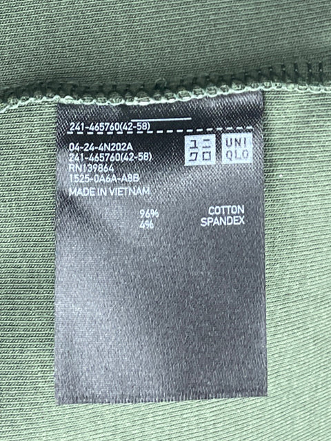 Top Uniqlo Stretch Verde-Talla S