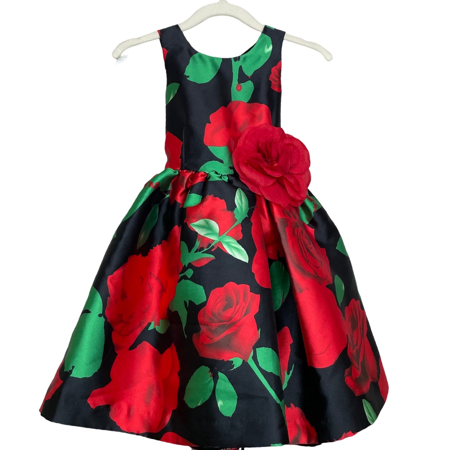 Vestido Pippa & Julie Rosas Lazo Negro-Talla 3T