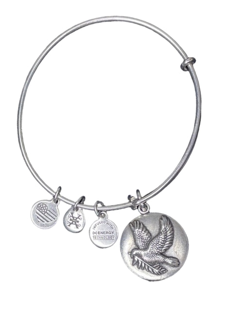 Pulsera Alex And Ani Faith Truth Plateado-Talla U