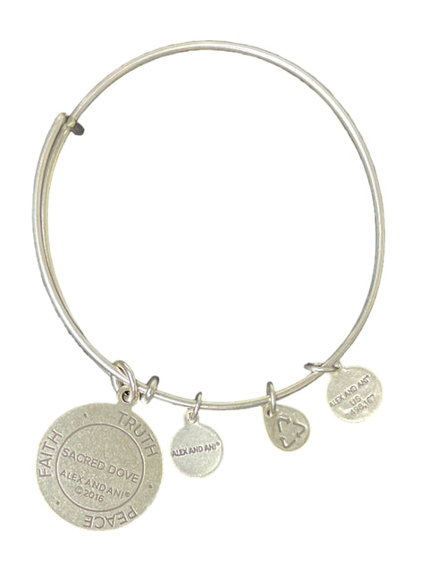 Pulsera Alex And Ani Faith Truth Plateado-Talla U