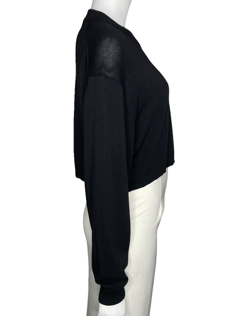 Sueter Zara De Punto Manga Larga Negro-Talla M