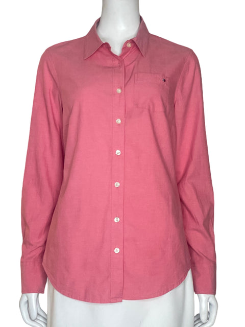 Camisa Tommy Hilfiger Basica Rosado-Talla M