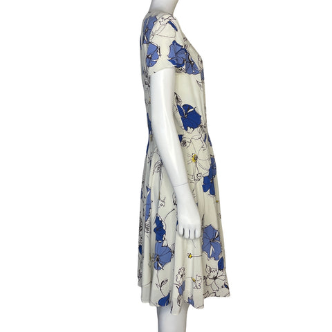 Vestido Brooks Brothers Floral Blanco - Talla 6