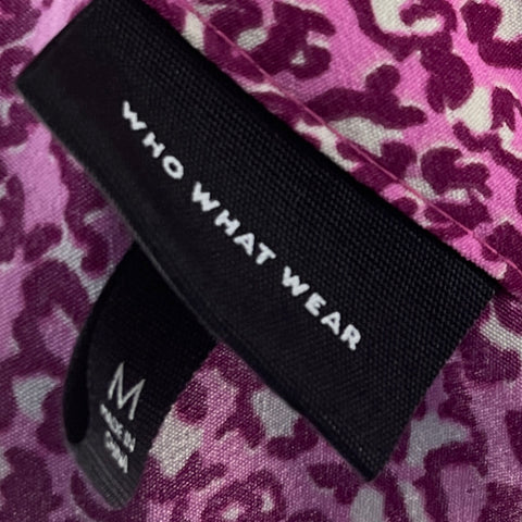 Vestido Who What Wear Animal Print Fucsia - Talla M