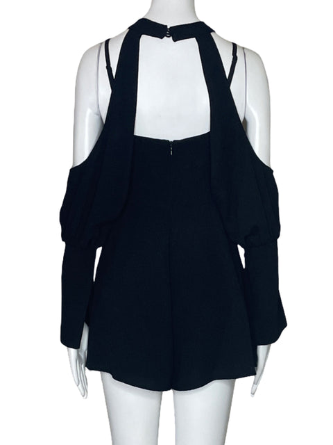 Romper C/Meo Collective Halter Tiras Negro-Talla S