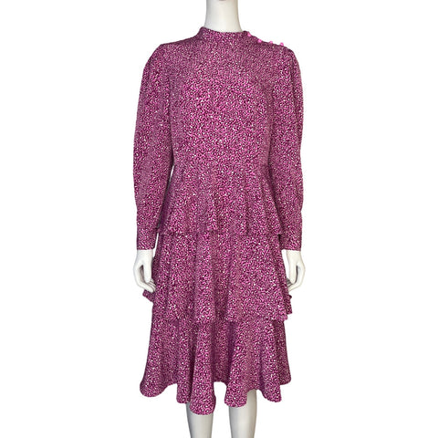 Vestido Who What Wear Animal Print Fucsia - Talla M