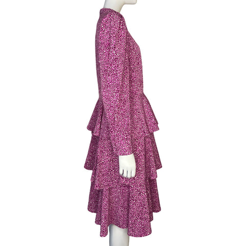 Vestido Who What Wear Animal Print Fucsia - Talla M