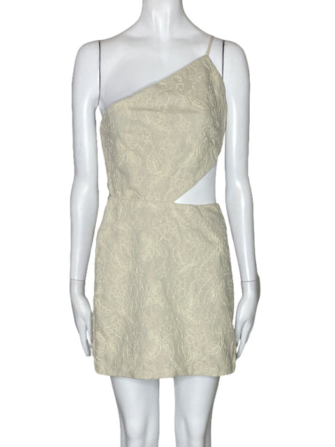 Vestido Khoul Bordado Beige-Talla S