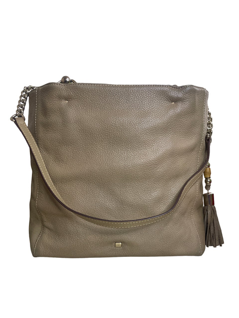 Cartera Purificaciòn Garcia  Asas Bambu Beige-Talla M