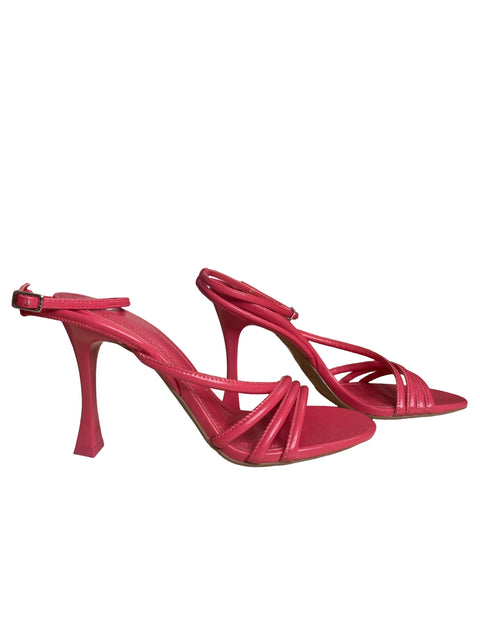 Calzado Zara Sandalia Cruzada Fucsia-Talla 37