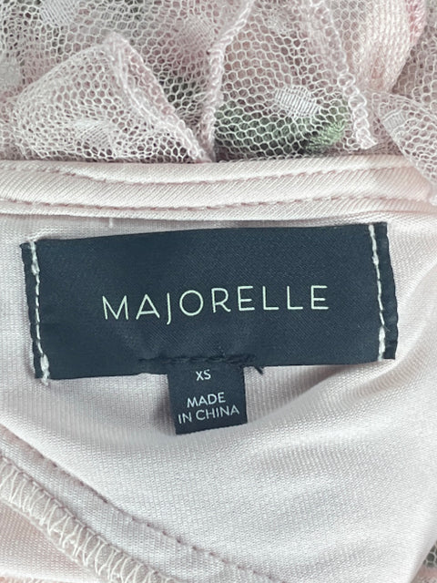 Top Majorelle Bordado Vuelo Rosado-Talla XS
