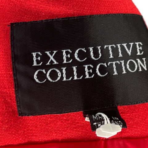 Blazer Executive Collection Bolsillos Rojo - Talla 14