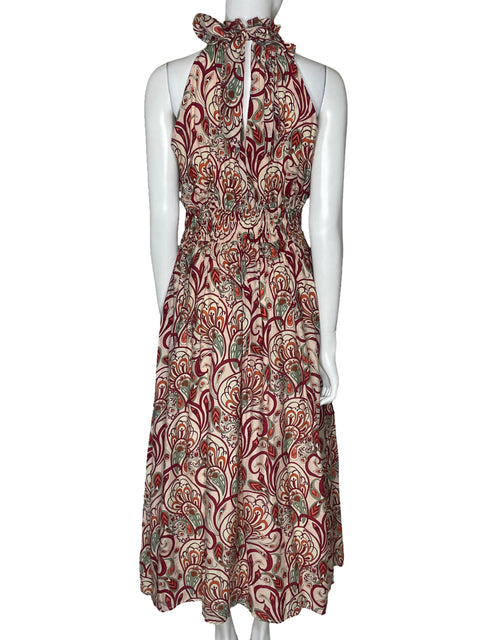 Vestido Ina Halter Estampado Rosado-Talla M