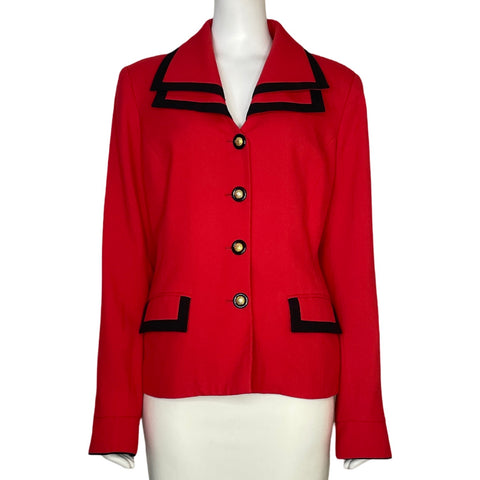 Blazer Executive Collection Bolsillos Rojo - Talla 14