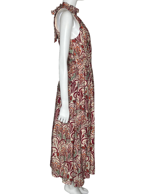 Vestido Ina Halter Estampado Rosado-Talla M