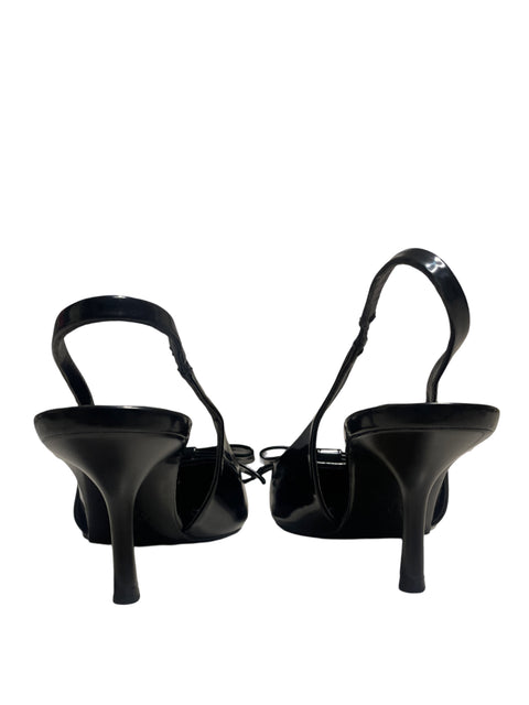 Calzado Zara Destalonado Lazo Negro-Talla 39