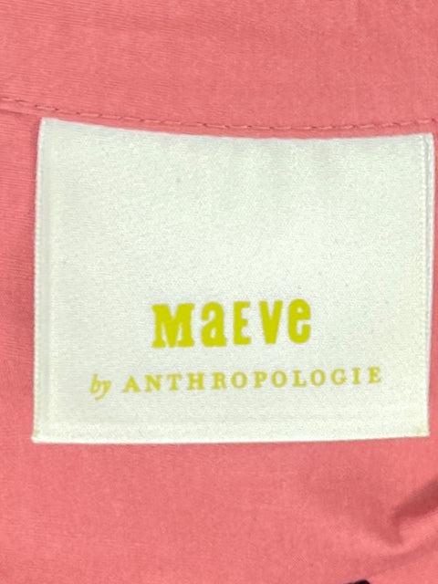 Blusa Maeve By Anthropologie Cuello V Rosado-Talla XS