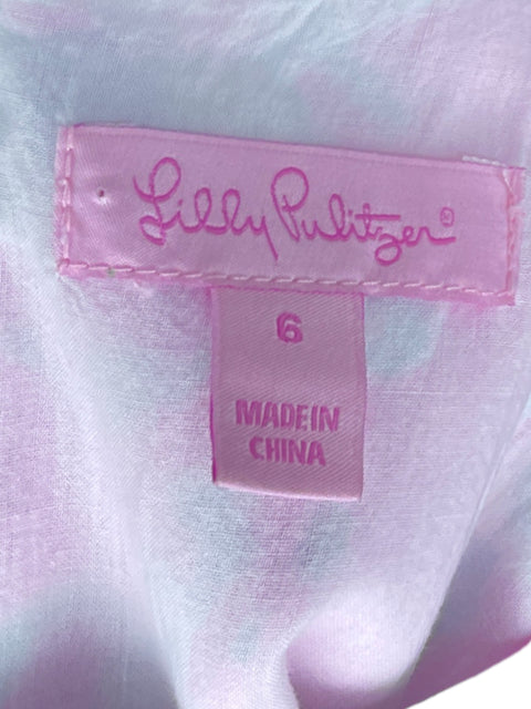 Vestido Lilly Pulitzer Estampado Azul-Talla 6