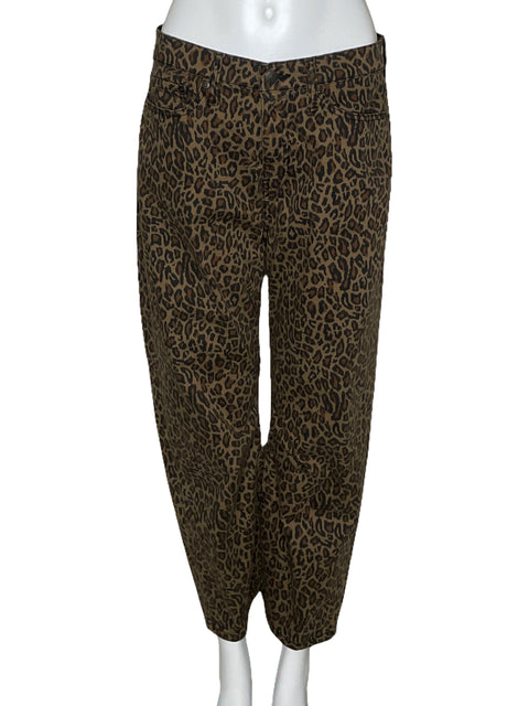 Pantalón Banana Republic Animal Print Denim Marrón-Talla 29