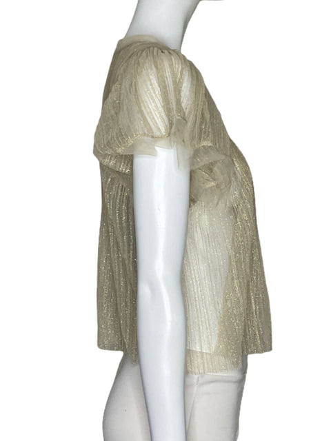 Blusa Sarah Hann Brillo Baige-Talla XS