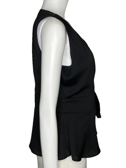 Top Zara Estilo Vest Negro-Talla M