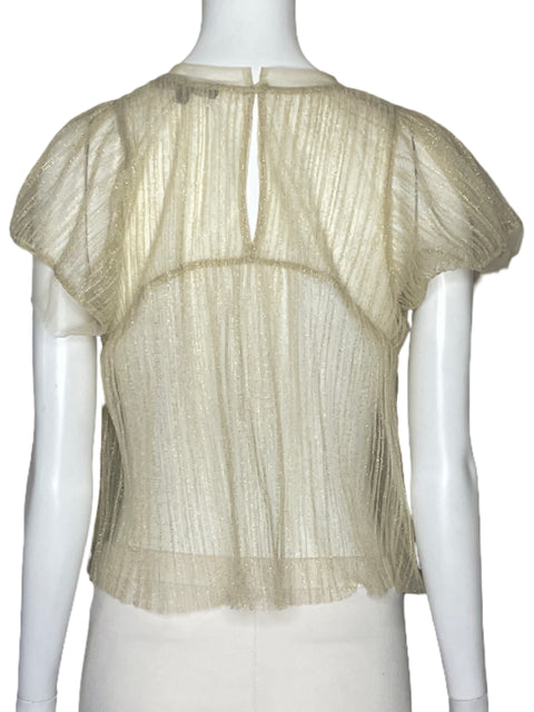 Blusa Sarah Hann Brillo Baige-Talla XS