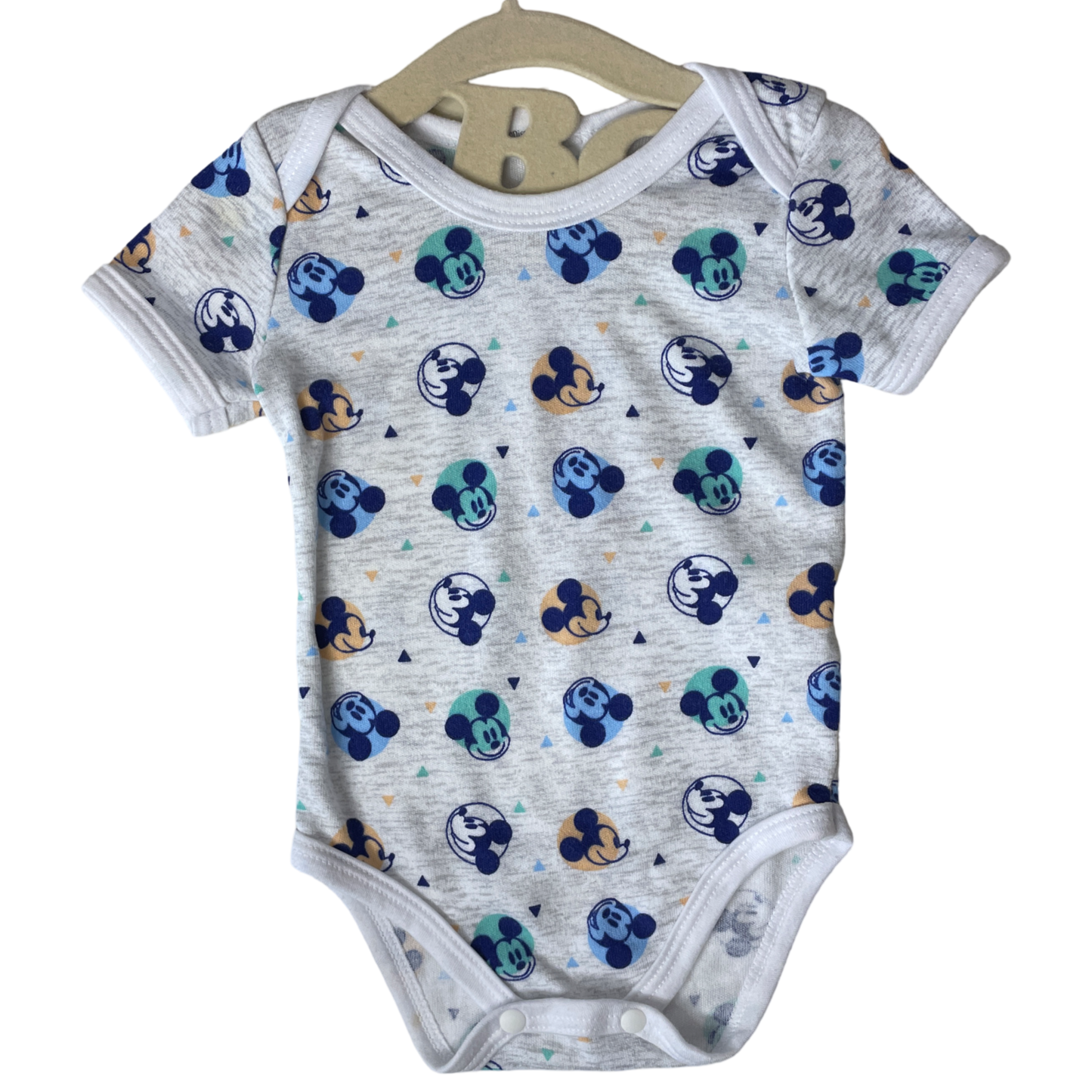 Body DisneyBaby Mickey Gris-Talla 6M