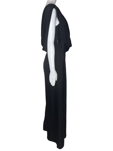 Mono Do+be Oneshoulders Lentejuelas Negro - Talla S