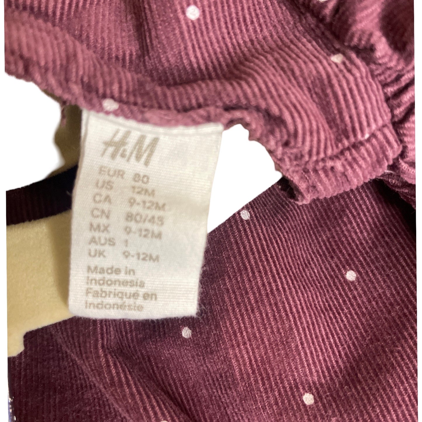 Vestido HM Puntos Rojo-Talla 12M