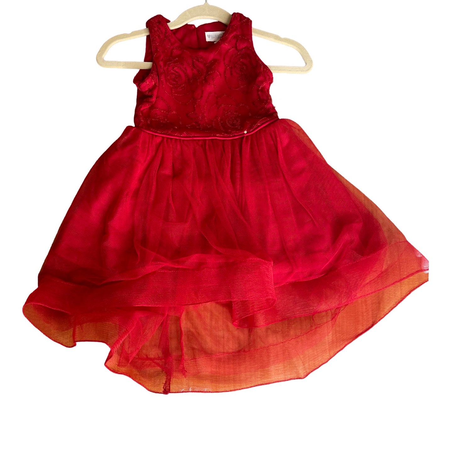 Vestido Nannette Lentejuejas Rojo-Talla 2